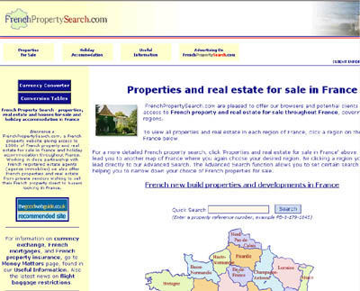 www.frenchpropertysearch.com properties for sale in France