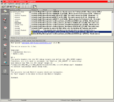 Offline forum browser