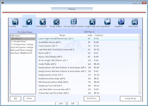 Menu Building Menu Building